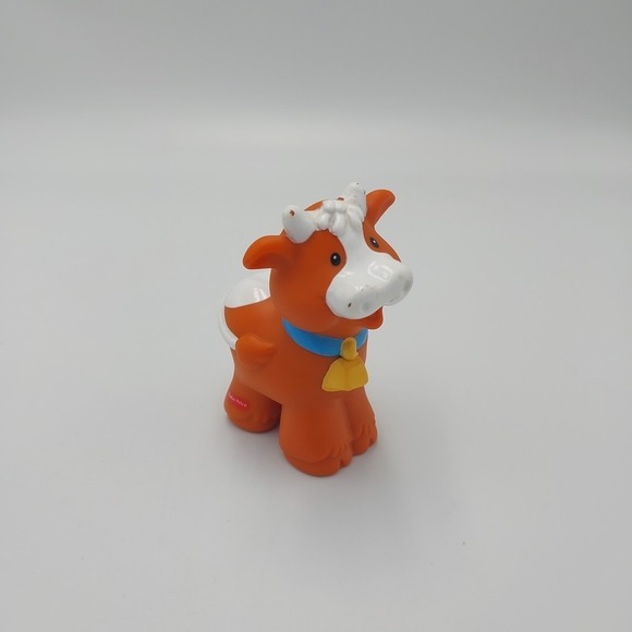 Fisher Price Farm Series Brown Cow 1997 Little People - Picture 1 of 5